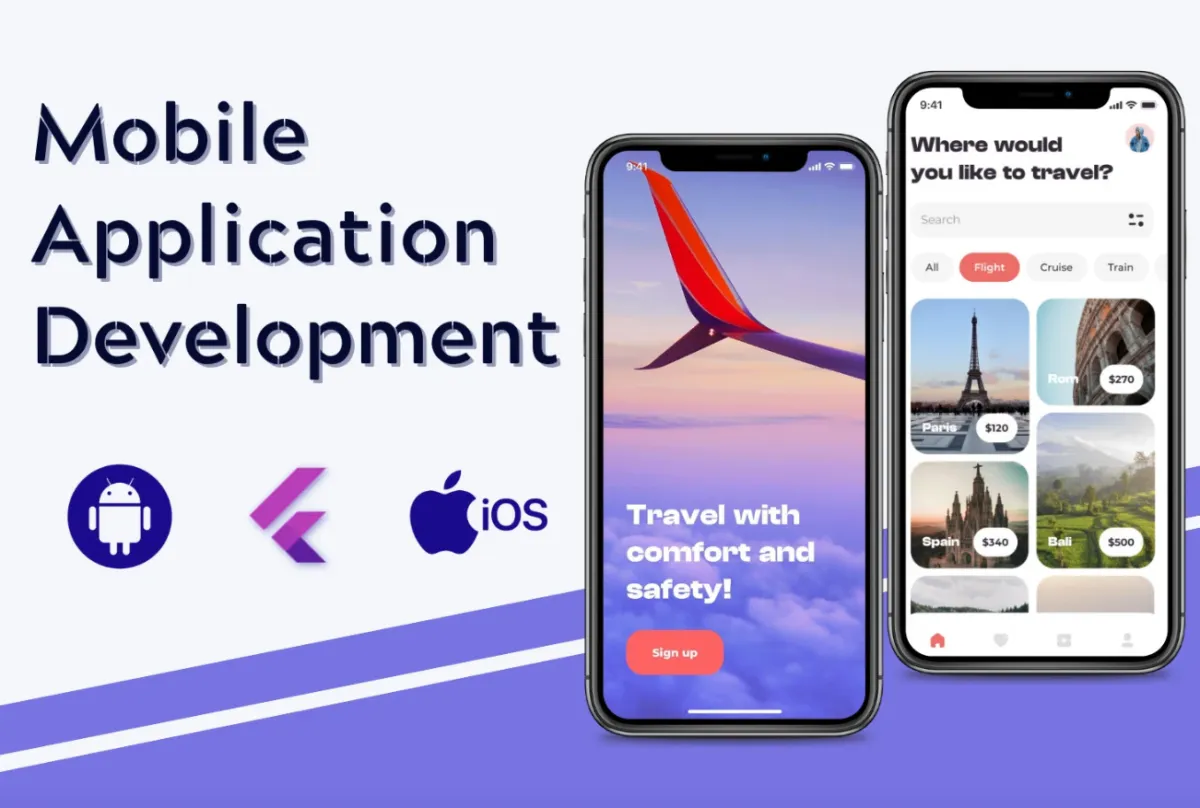 Haré desarrollo de aplicaciones móviles para Android e iOS usando Flutter.