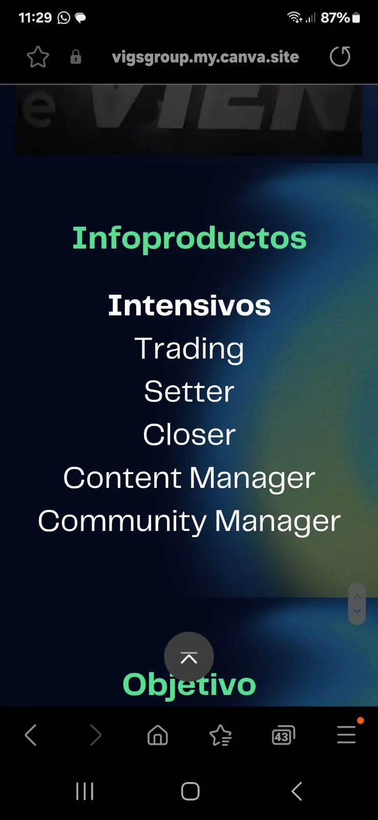 Diseño web Content Manager Community management Paid media Edición de video Consultorías 