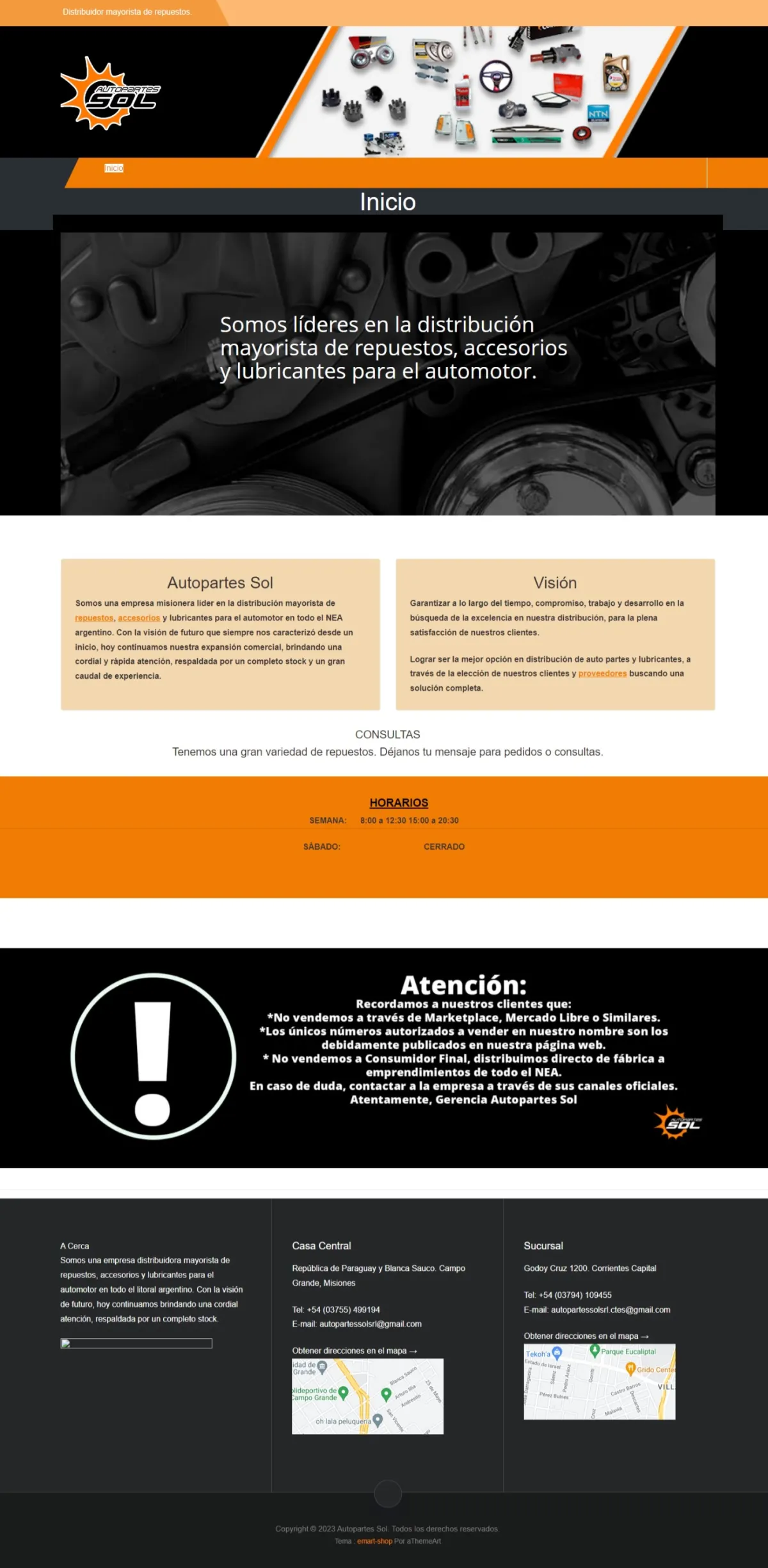 Sitio web responsive para tienda online o uso personal en Wordpress