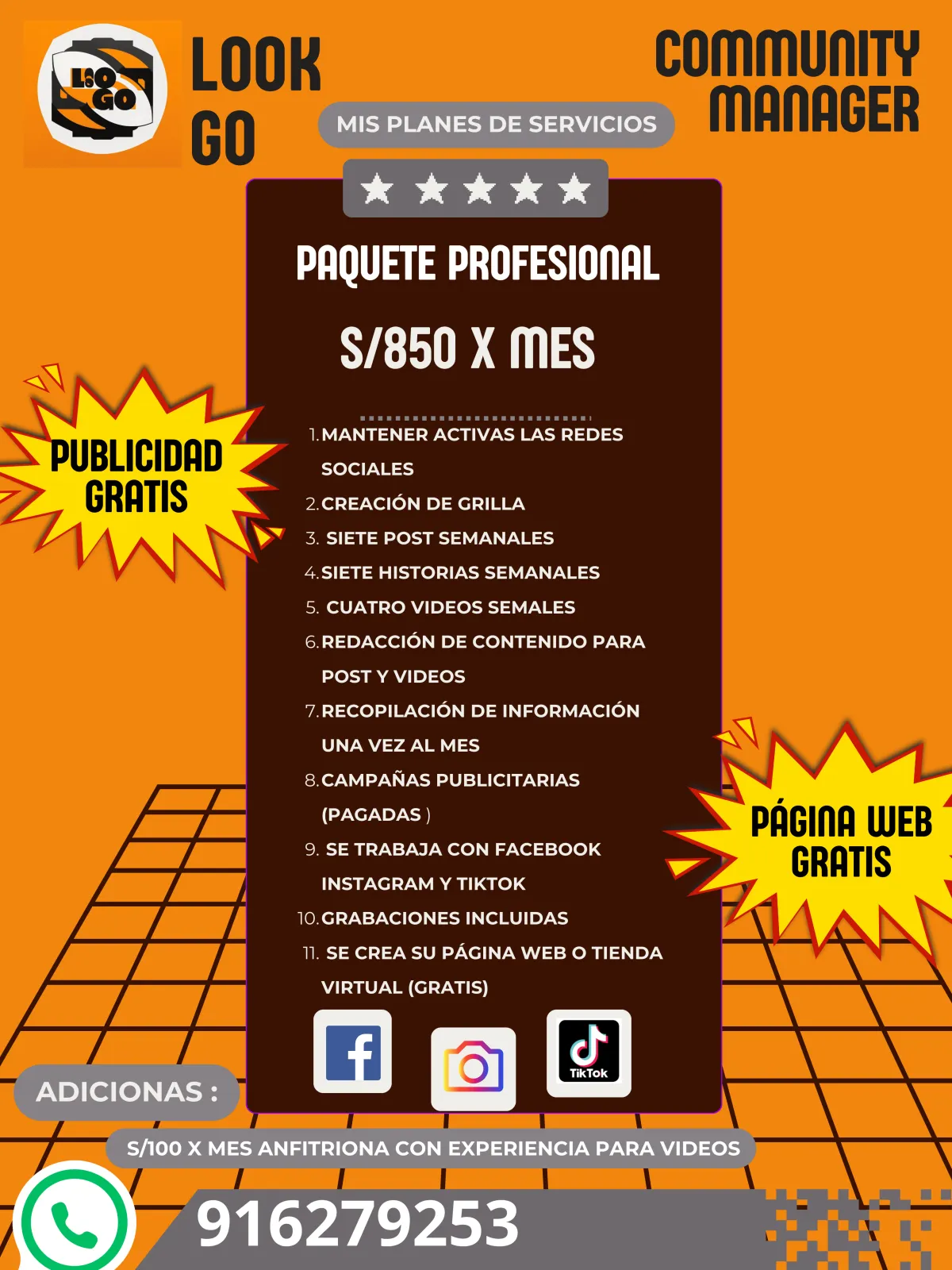 SERVICIO DE COMUNITY MANAGER