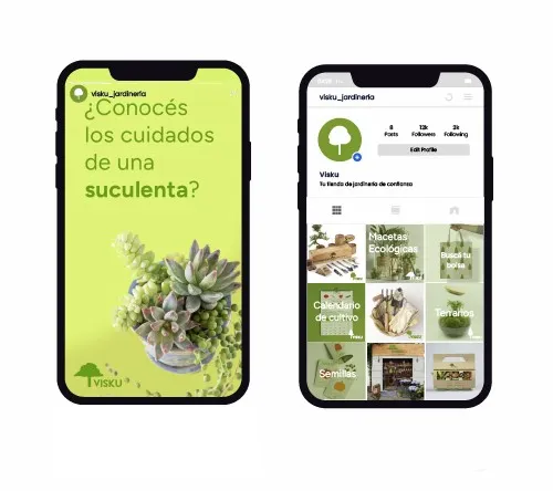 Diseño de posteos y stories para Instagram