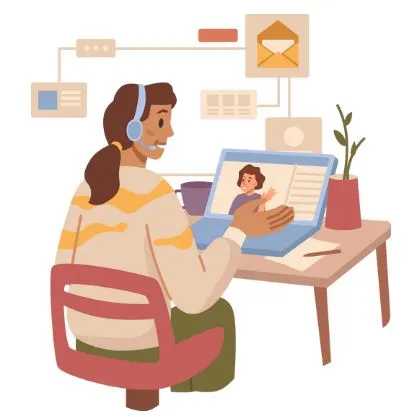 Atención al cliente de manera virtual