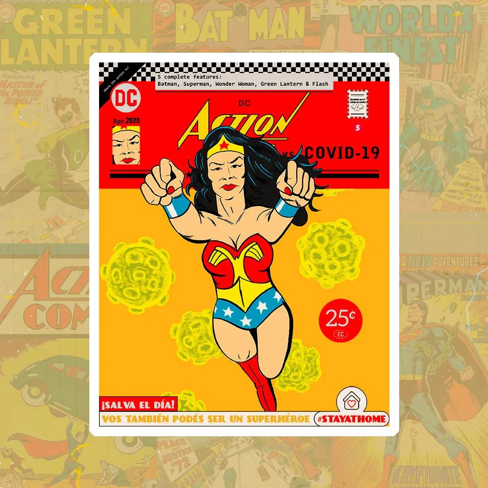 Ilustraré visuales estilo comic retro para tu proyecto