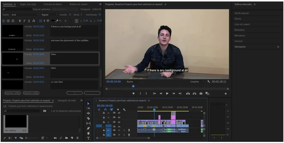 Te subtitulo los videos en Ingles o español