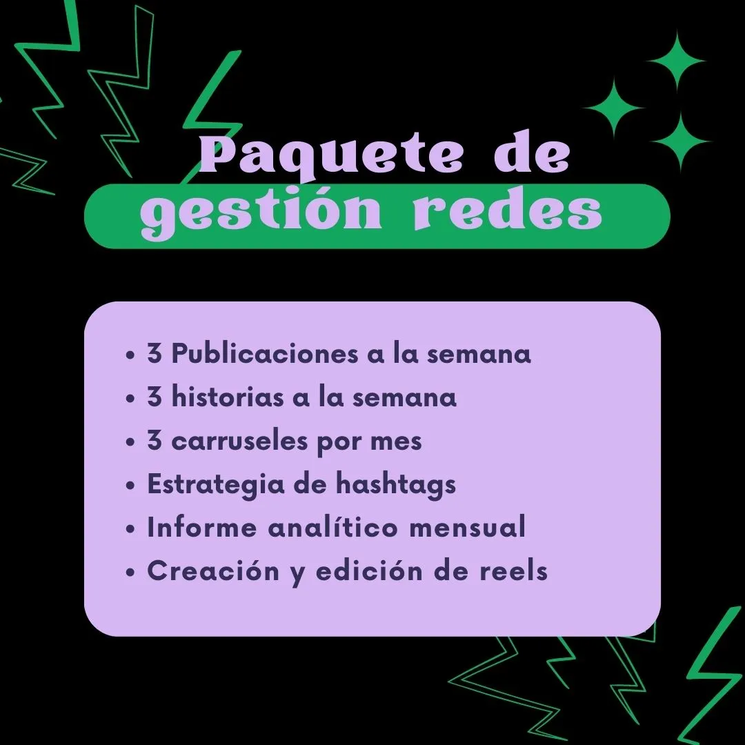 Planificación mensual de contenido de Redes Sociales, redacción de Copys y programación de post