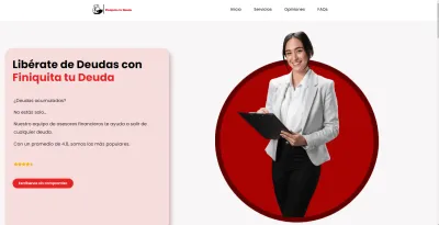 Diseño web Wordpress landing Page