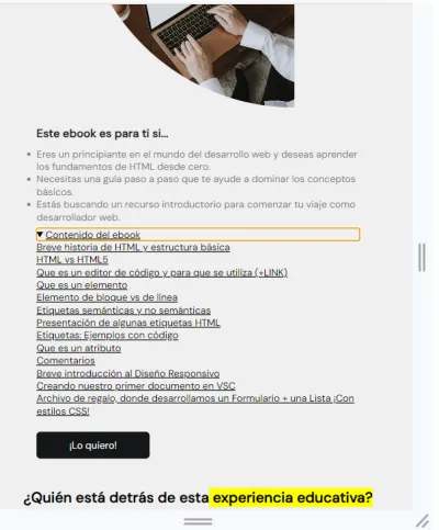 Creo tu Landing Page desde cero
