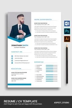 Un diseño de currículum y CV para usted
