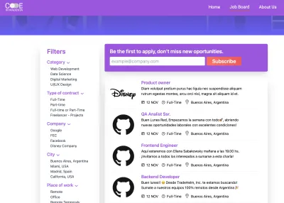 desarrollo web y mobile de landing page