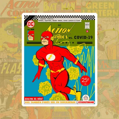 Ilustraré visuales estilo comic retro para tu proyecto