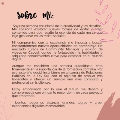 Creación de contenido para RRSS - edición de vídeo - edición de fotografías- ideas de contenido. 