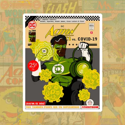 Ilustraré visuales estilo comic retro para tu proyecto