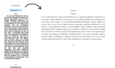 Traducciones a varios idiomas en textos, audios y videos.