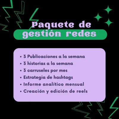 Planificación mensual de contenido de Redes Sociales, redacción de Copys y programación de post