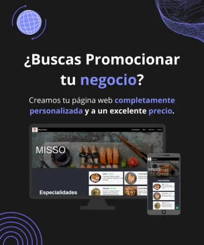 Desarrollo de paginas y sitios web personalizados