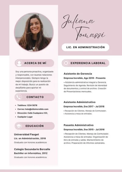Diseño de cv profesional